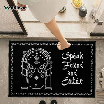 VIKAMA Lord of the Rings Themed Doormat Hobbit Archway Durable Non-Slip Entrance Mat Hallway Doormat Bathroom Rug Home Decor