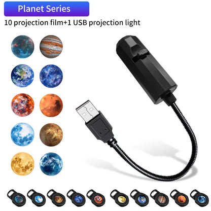 5V USB Projection Lamp Strip | Planet Halloween Christmas Theme Ceiling Decor