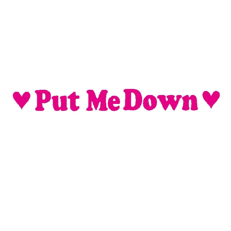 PUT ME DOWN Toilet Seat Reminder Sign | Funny Vinyl Bathroom Decal