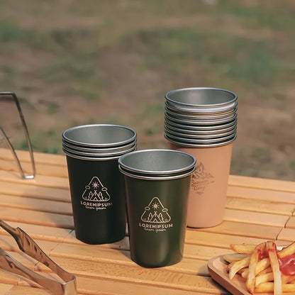 350ml Stainless Steel Beer Mug | Collapsible Outdoor Camping Cup