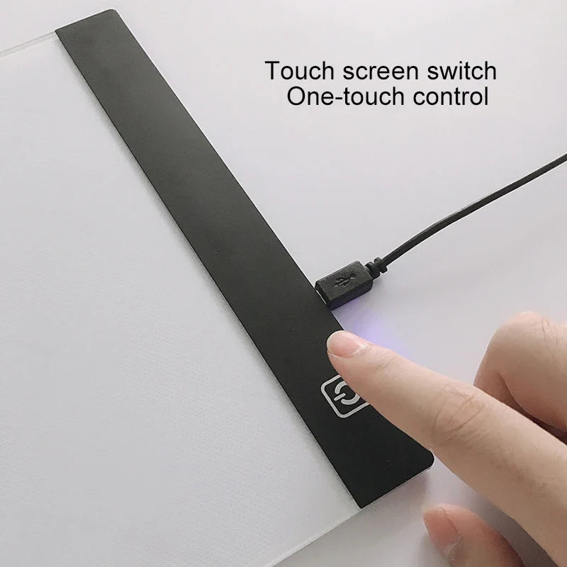 LED Drawing Copy Pad Dimmable Light Board Adjustable Art Tablet Educational Toy