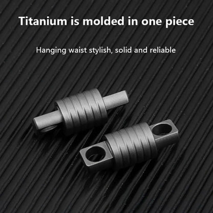 Quick Release 360° Titanium Keychain Swivel | Mini Spinner Buckle Holder