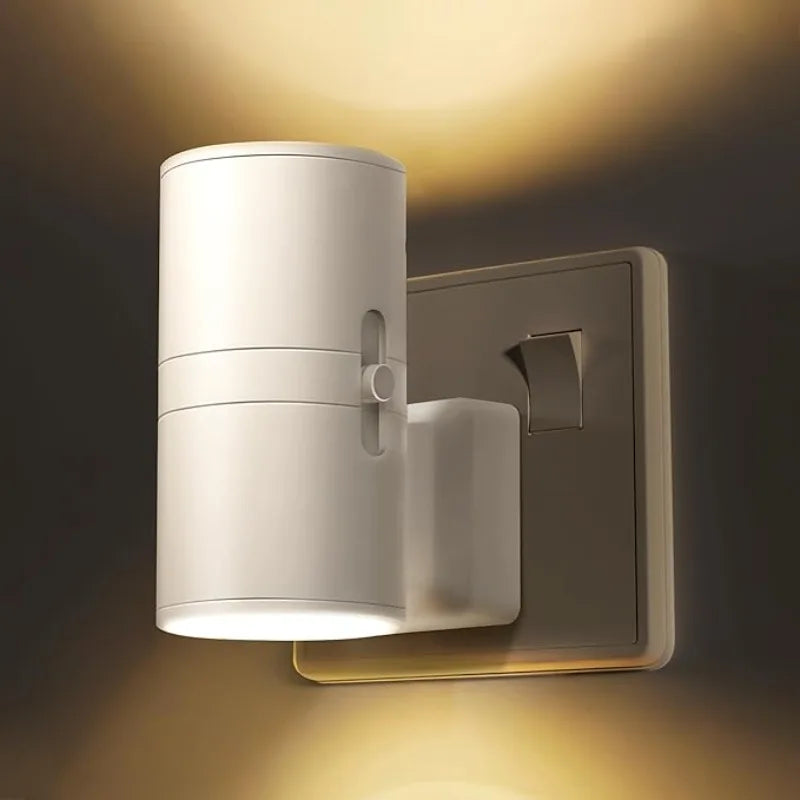 Plug In Night Light Dusk to Dawn Sensor Adjustable Brightness Stair Hallway