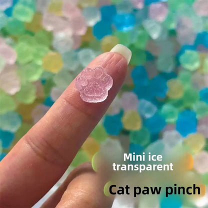 Mini Cat Paw Taiyaki Squishy Toy Set | Stress Relief Fidget Sensory Toys for Kids and Adults