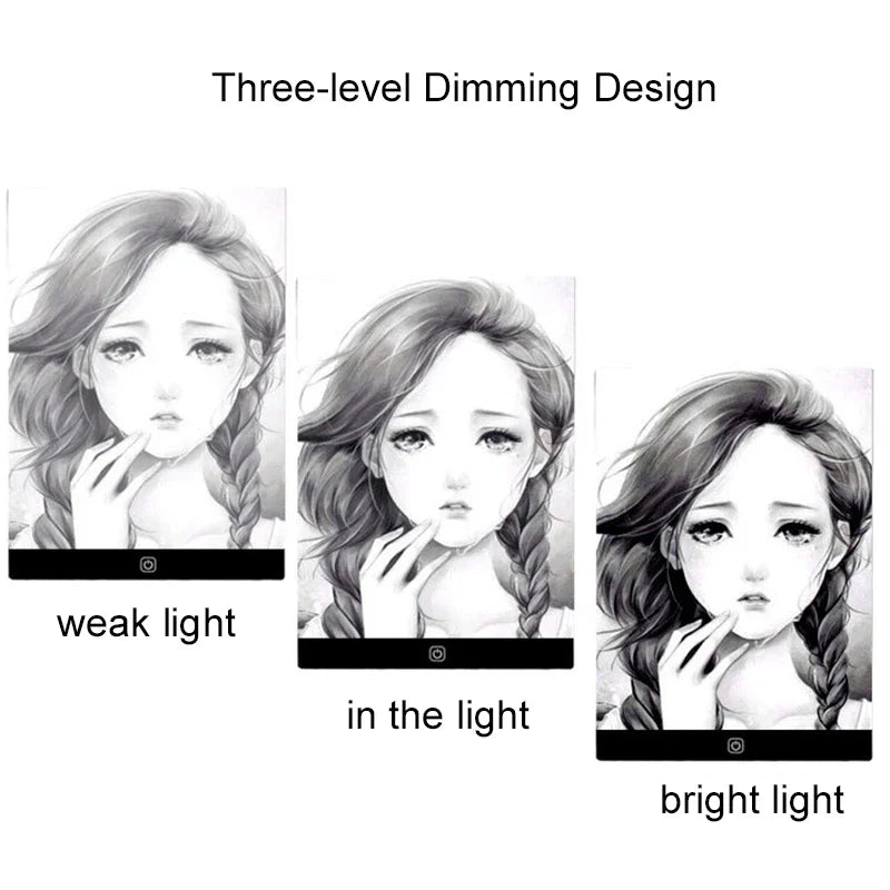 LED Drawing Copy Pad Dimmable Light Board Adjustable Art Tablet Educational Toy