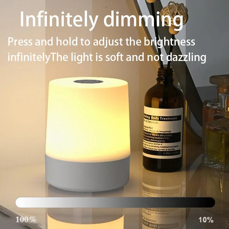 LED Touch Charging Night Light | USB Desk Lamp with Adjustable Brightness