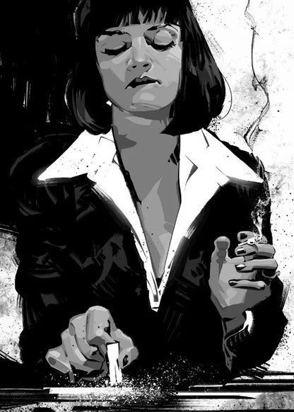 New Pulp Fiction Poster Classic Humor Movie Wall Decor Pulp Fiction Film Fans Wall Art Decor Bar Home Canvas Poster Prints Decor