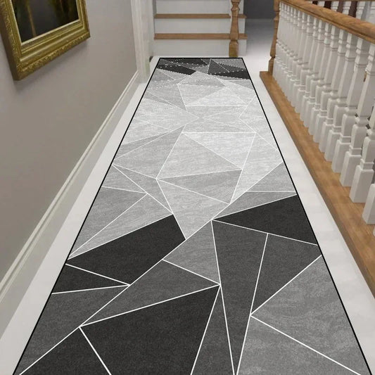 VIKAMA Modern Minimalist Corridor Carpet, Slip-Resistant Floor Covering For Corridors, Living Room Floor Mat, Home Decoration