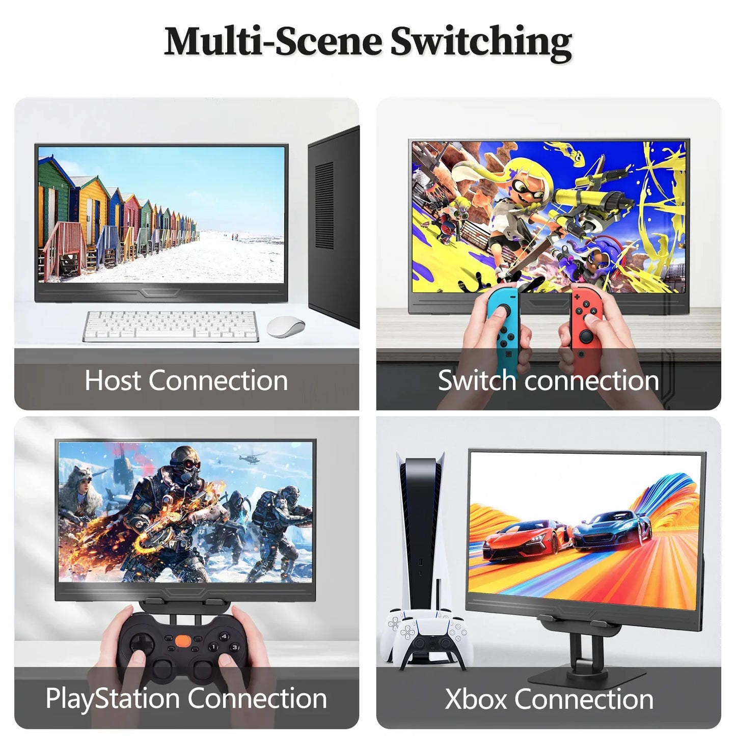 "VEOUT 13.3" Portable Monitor 1080P USB HDMI for Laptop Mac PS5 Xbox Switch"