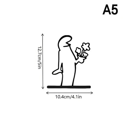 Minimalist La Linea Switch Sticker | Cartoon Power Switch Decal for Home Decor