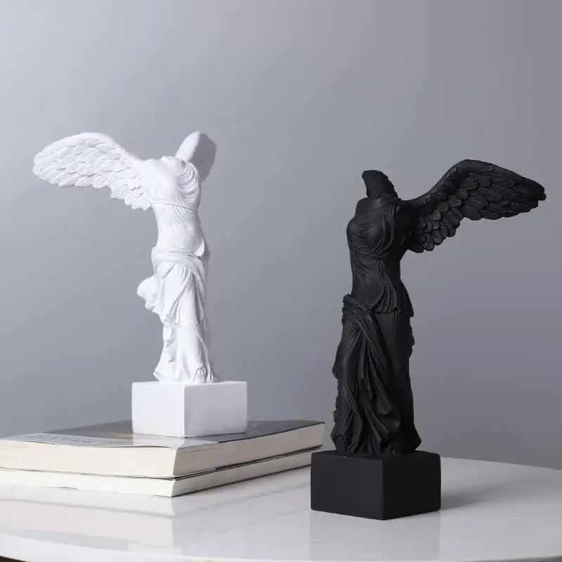 Estatua griega de resina, romana, del Louvre, Victoria Alada, figurita de diosa, escultura de ángel, decoración del hogar, sala de estar, adorno de oficina