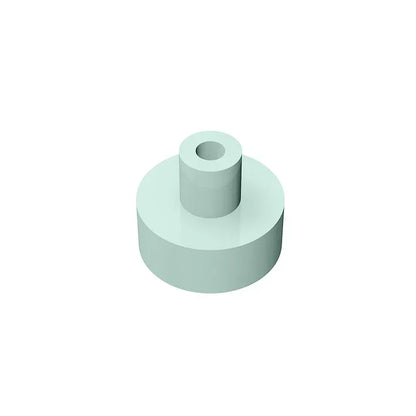 Gobricks Tile Round 1x1 with Bar and Pin Holder | Compatible Building Block