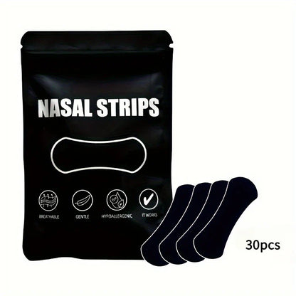 30 Pack Anti Snoring Nose Strips | Nasal Strips for Better Breathing and Restful Sleep