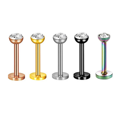 5pcs Mixed Heart Tragus Stud Earring Set | Cartilage Helix Lip Piercing Jewelry