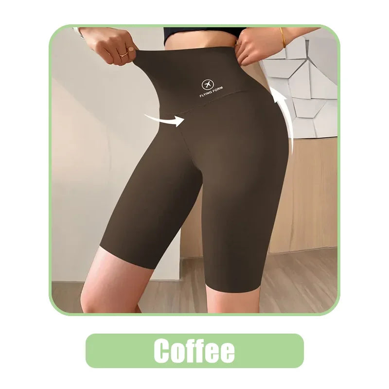Pantalones Cortos Deportivos de Mujer M-XL Nuevos de Ciclismo Jogging Fitness Cintura Alta Push Up Pantalones Cortos de Gimnasio Mallas Ropa de Yoga