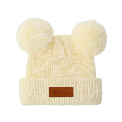 Solid Knit Baby Beanie | Unisex Infant Hat for Fall and Winter