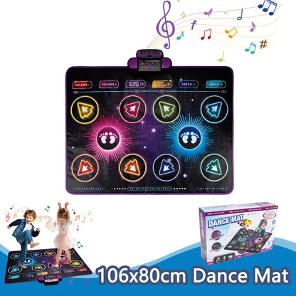 Dancing Blanket Kids Electronic Dance Mat Kid Floor Music Blanket Double Players Mode with 9 Levels Educational Toys Kids Gifts