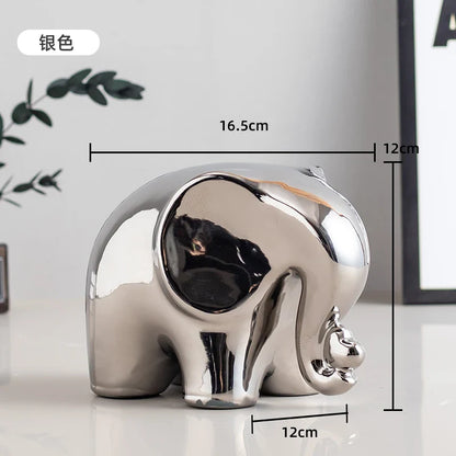 Figurita de elefante de dibujos animados, decoración bohemia para el hogar, adorno para sala de estar, vitrina de vino, escritorio, mueble de TV.