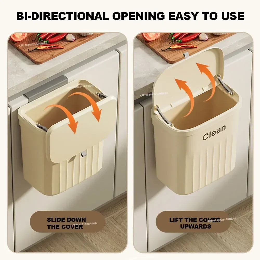 Wall-Mounted Kitchen Trash Can