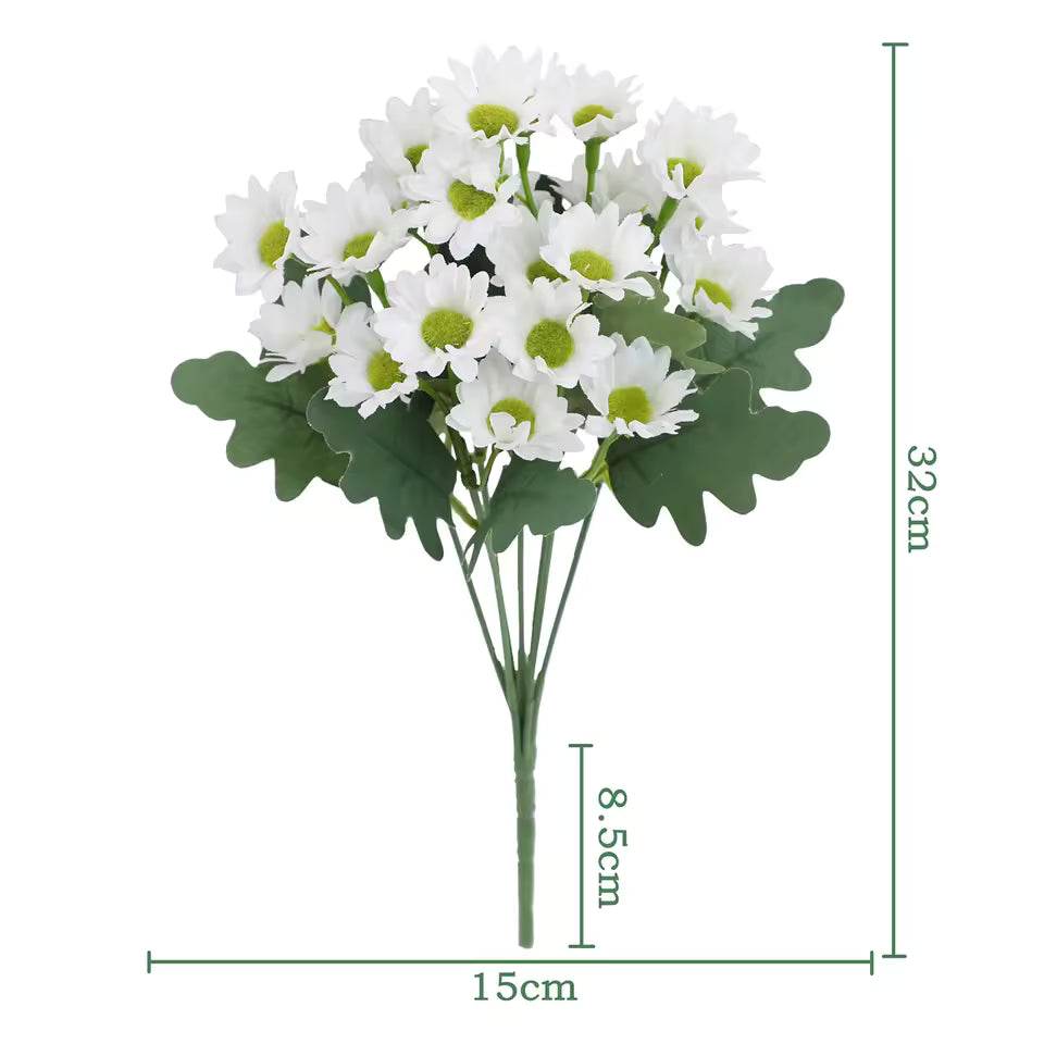 SunsetBloom Everlasting Outdoor Mums – Lifelike Artificial Flowers for Garden & Patio Decor