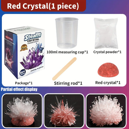 Crystal Growing Science Kit | DIY Educational STEM Toy for Kids