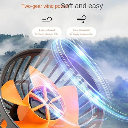 Dual Head Car Fan | 12 Volt Fan with 360° Rotation & Adjustable Airflow | Portable Cooling Solution for Cars