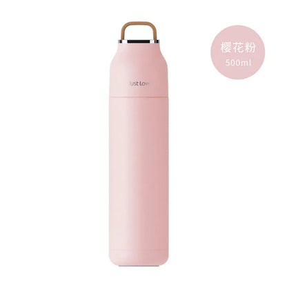 500ml Double Wall Stainless Steel Insulated Thermos Cup | Portable Outdoor Sports Tumbler