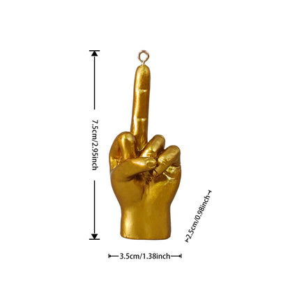 Custom Middle Finger Figurines, Creative Hanging Ornaments, Christmas Tree Decorations, Wacky Holiday Gifts