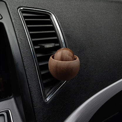 Mini Wood Car Diffuser | Natural Fragrance Essential Oil Diffuser for Home and Car