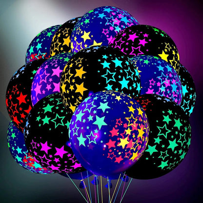 Glow Party Balloons 12 Inch Neon Latex Party Decor | 10 Pack