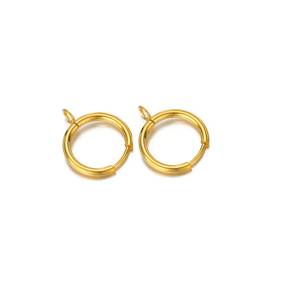 Stainless Steel Gold Earring Hooks with Ear Posts and Jump Rings | DIY Jewelry Making Supplies