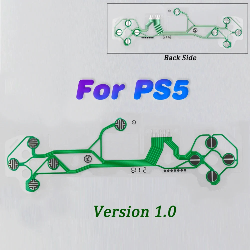 1Pc Button Ribbon Circuit Board for PS3 PS4 Pro PS5 Controller | Conductive Film Keypad Flex Cable Replacement