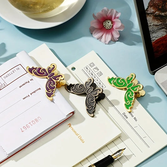 4 Clips Metálicos de Mariposa para Carpeta, Clips para Billetes, Clips Plegables para Notas, Cartas, Archivos de Papel, Clips de Fijación, Material de Oficina