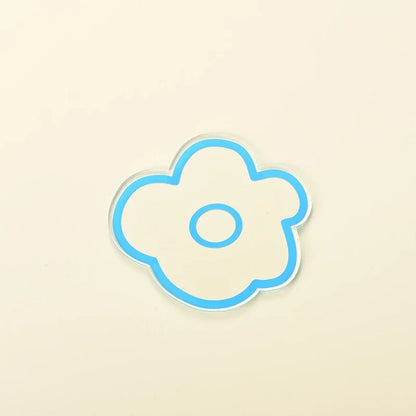 Flower Coasters Acrylic Waterproof Heat Insulation Anti Slip Coffee Cup Mats Cute Flowers Pads Kitchen Tableware Pad Decoration