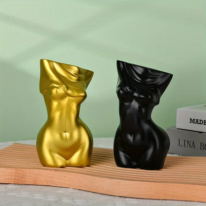 Body vase feminine form | Body shape vase | Decorative body statue | Unique female body vase | Women's body vase | Ceramic incen