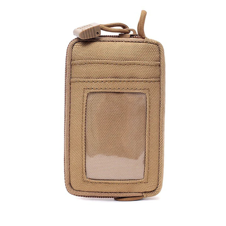 Waterproof Camping EDC Pouch | Tactical Key Purse Wallet with Card Slots and Zippers