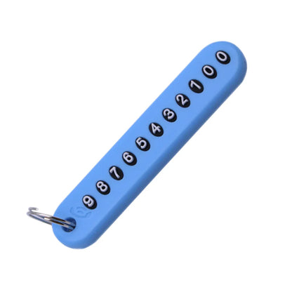 Car Phone Number Keychain | Anti-Lost Key Ring with Number Plate