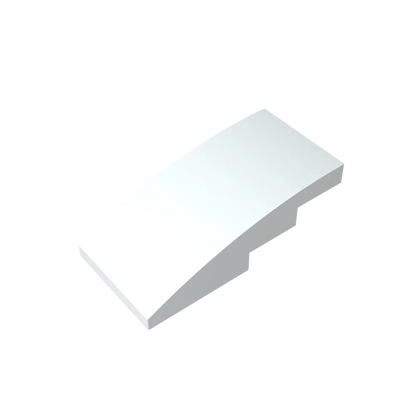Slope, Curved 4 x 2 Building Block (Gobricks GDS-660) | Compatible with Lego 93606 Parts for DIY
