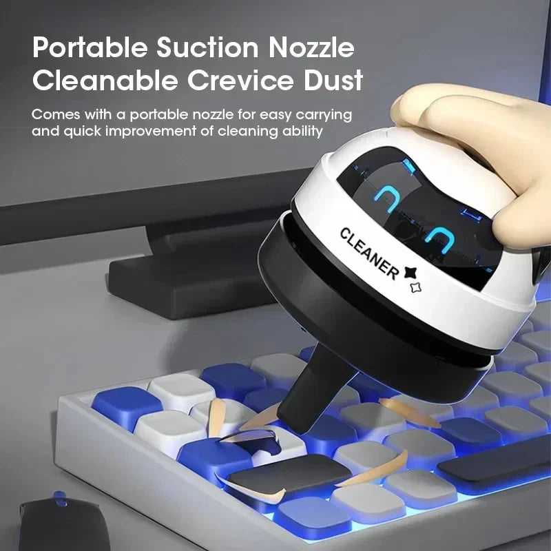 USB Mini Desk Vacuum Cleaner Handheld Table Sweeper for Office Crumbs Dust