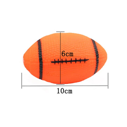 Squeaky Pet Dog Ball Toy for Small Dogs | Interactive Rubber Chew Toy