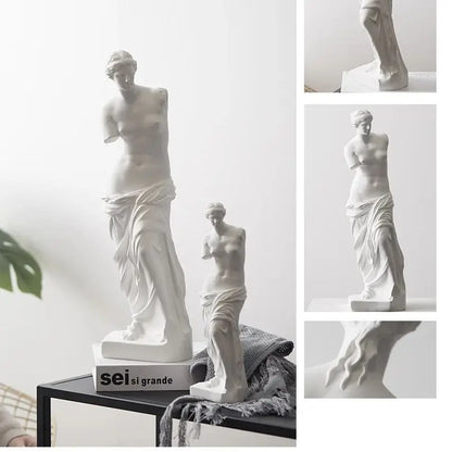Estatua de mitología griega de resina, Estatua de Venus de Milo, Escultura de Afrodita, Estatuilla de diosa, decoración artís