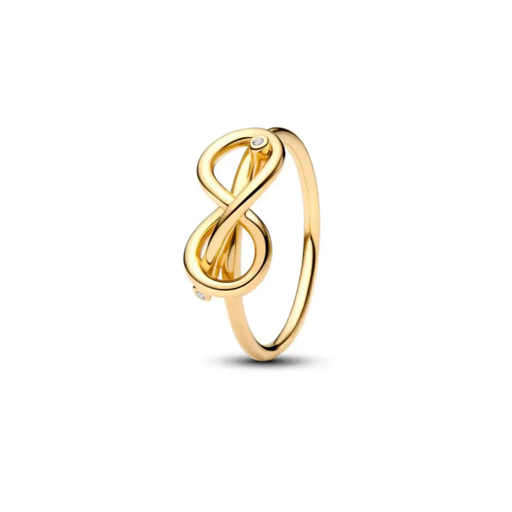 Sterling Silver Zircon Ring Set | Butterfly Snowflake Rose Design