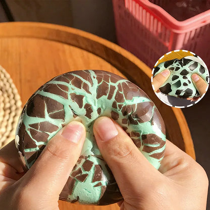 Simulation Crispy Chocolate Shell Decompression Ball | Slow Rebound Anxiety Relief Toy