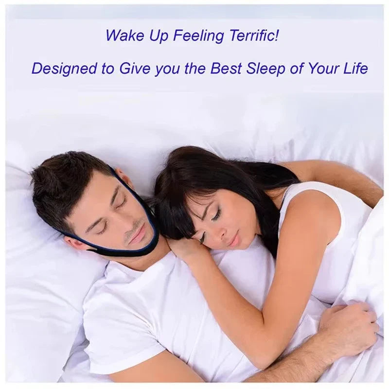 Adjustable Anti-Snoring Chin Strap | Sleep Aid for Men and Women
