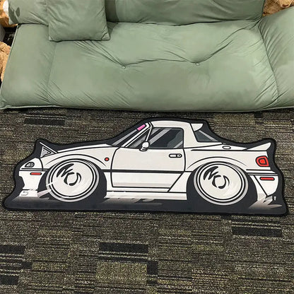 Alfombra de coche con forma japonesa de moda VIKAMA, alfombra para dormitorio, sala de estar, cojín decorativo junto a la cama para habitación de niños