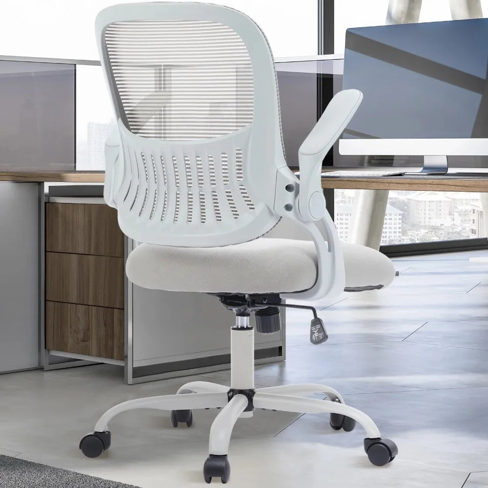 Ergonomic Mesh Office Chair Adjustable Armrests Lumbar Support Desk Chair