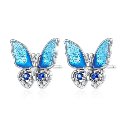 2026 New 925 Silver Elephant Cherry Blossom Butterfly Heart Earrings | Fine Jewelry for Women