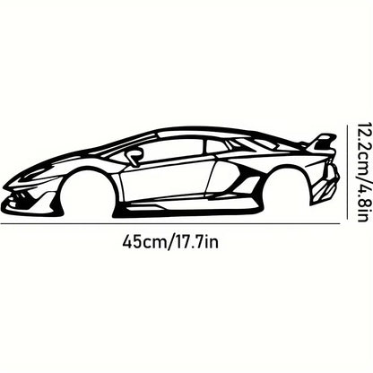 Ligne métallique décorative « Hot Border », spécialement conçue pour les passionnés d'automobile souhaitant créer des présentoirs muraux.