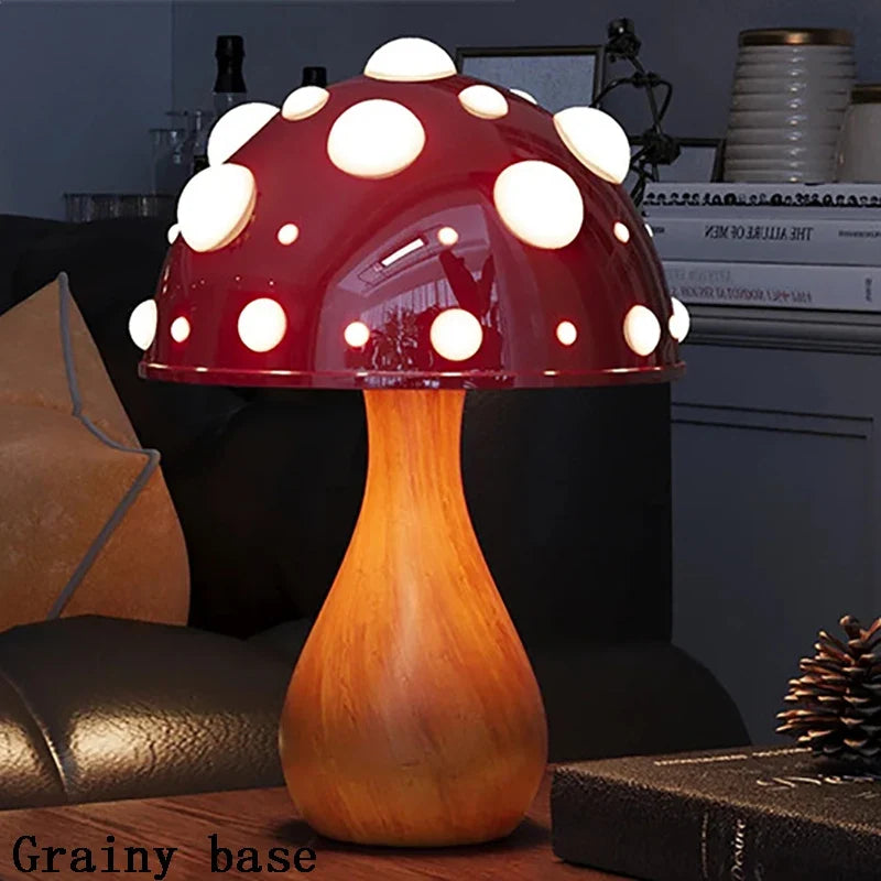 Amanita | Mushroom LED Lamp with Warm Light | USB Desk Night Light for Cozy Bedroom Decor