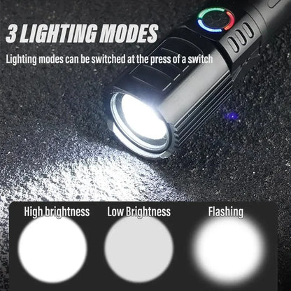 P50 LED Rechargeable Flashlight | 1600 Lumen Zoomable Torch
